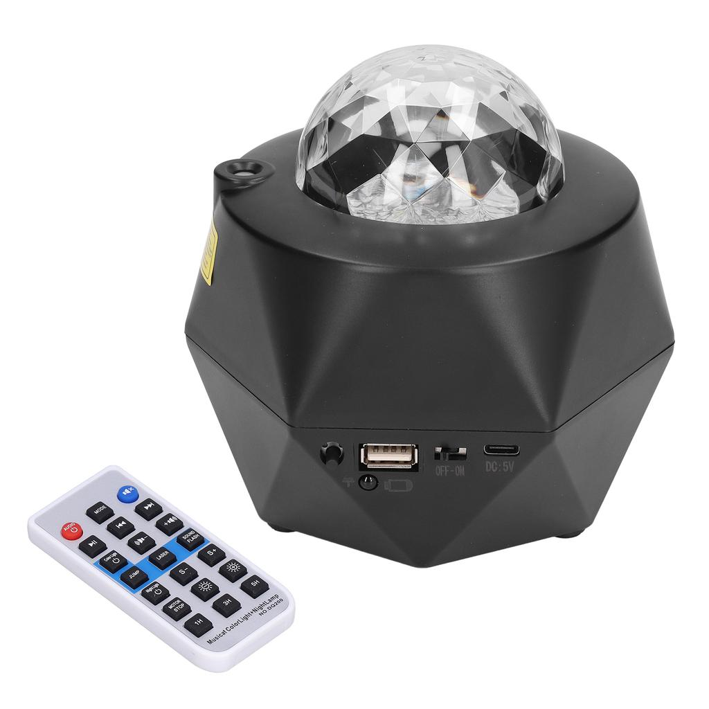 Star Projector Night Light USB Powered Remote Control Multiple Modes Multifunction Skylight