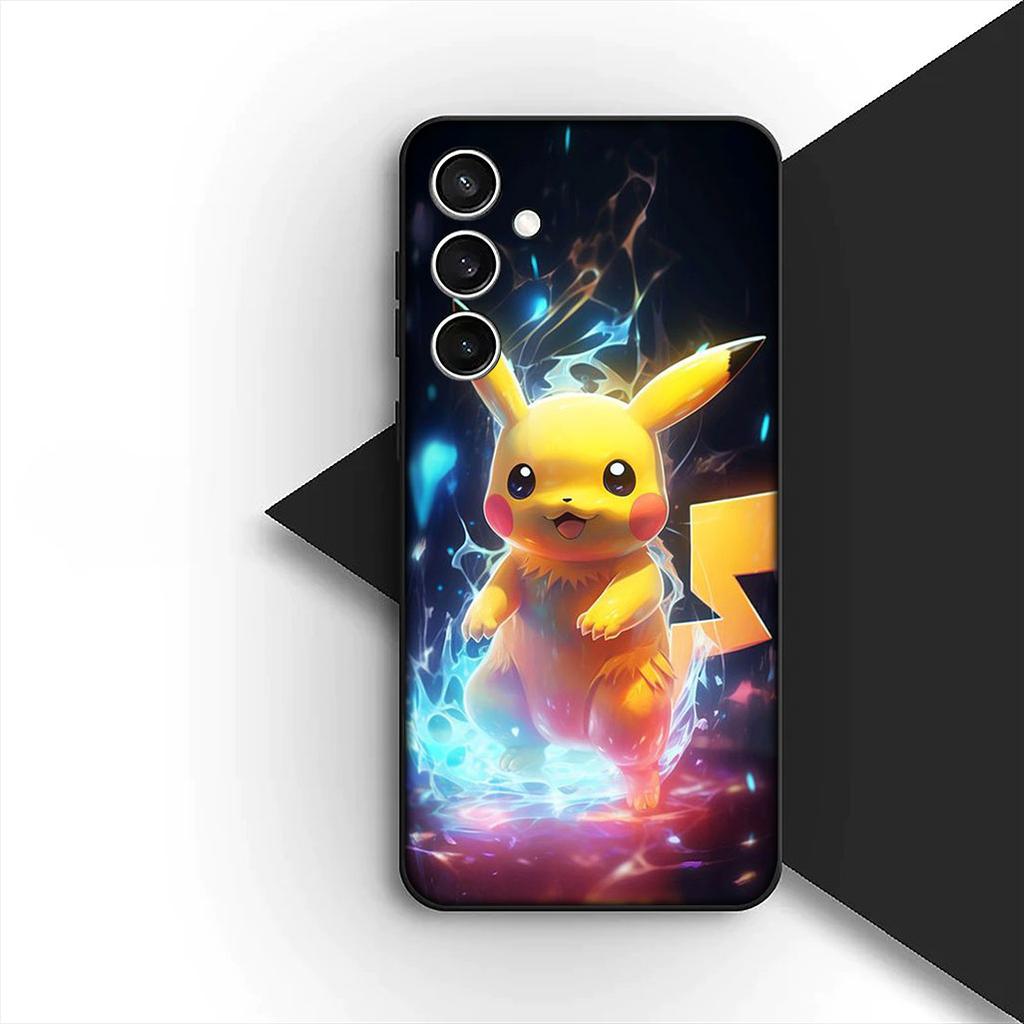 Cover for Samsung Galaxy S24 S25 S23 FE Ultra Plus S7 Edge S25+ S23+ A56 5G Casing Phone Case Lovely P-Pokemons P-Pikachus GO