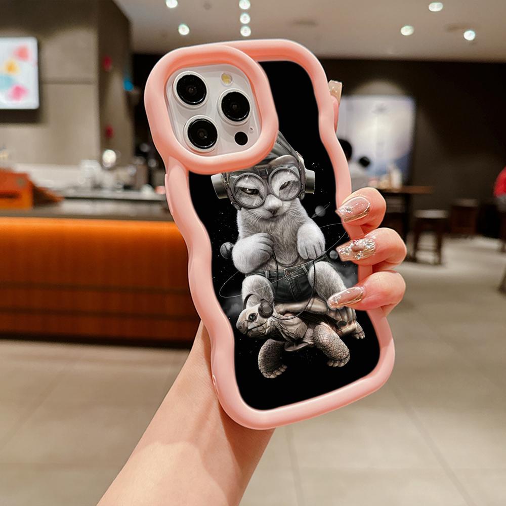 Мягкий чехол из ТПУ Macaron для телефона Xiaomi Poco X3 X5 X6 M6 Pro Redmi 12c 13C Redmi Note 11 12 13 Pro 10s 11s 12s, чехол Ae70 Cat Joyride на скутере art
