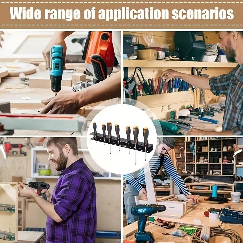 1 шт. Ящик для хранения винтов, настенный, прочный, стеллаж для хранения отверток, ящик для хранения, стойка для отверток, стойка для инструментов, плоскогубцы, кронштейн для