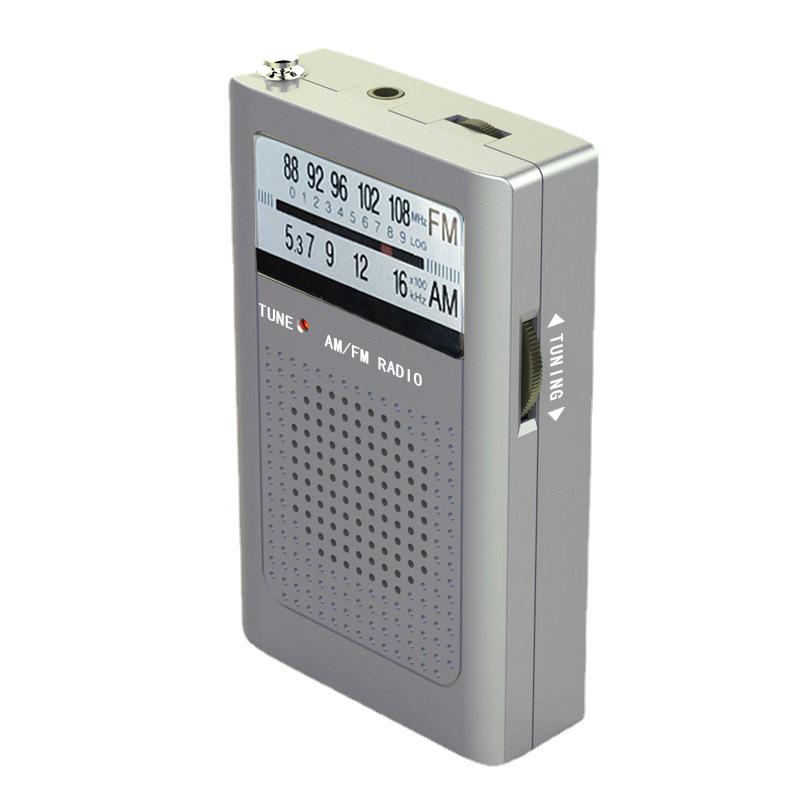 Компактный аналоговый AM/FM радиоприемник с антенной - Карманный размер для пожилых людей