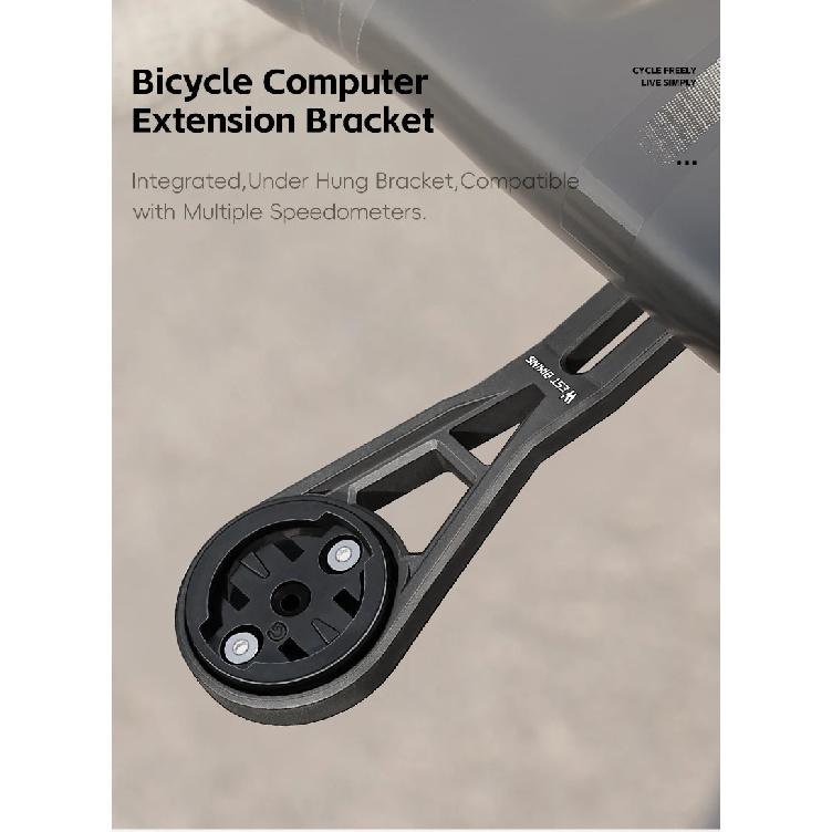 WEST BIKING Bike Handlbar Computer Mount Nylon Support Holder MTB Road Bike Handlebar Extender Base for Garmin Bryton Wahoo