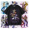 JoJo's Bizarre Adventure Anime Personality Printing Summer Men's 100% Cotton T-shirt Outdoor Casual Comfortable Trend Streetwear