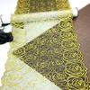 1 м x 23 см Вышивка Сетка Кружево, Золотой Шнурок Цветочная Вышивка Сетка Ткань Кружево для Платья, Нижнего Белья, Бюстгальтера, Трусов, Одежды, Шитья своими руками