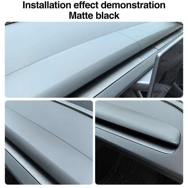 Dashboard Cover For Tesla Model Y Juniper Model Y L 2025 Model 3 Highland ABS Dash Board Panel Wrap Protector Car Interior Parts