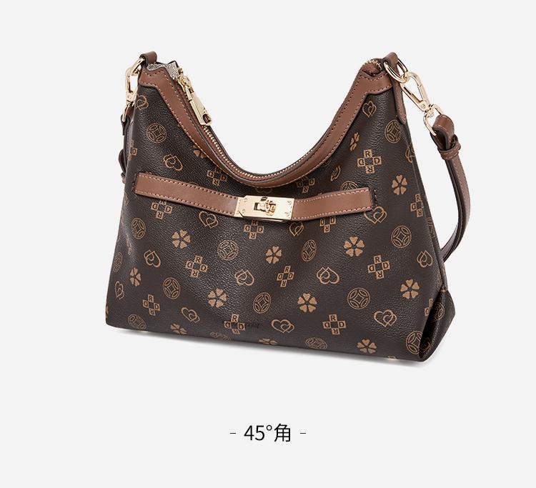 Red Dragonfly 2026 New Women's Bag Fashionable and Premium Crossbody Bag Versatile Printed Retro Shoulder Bag