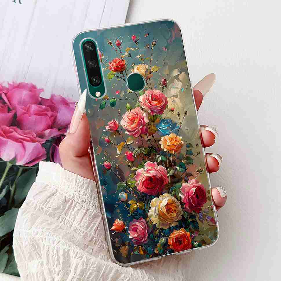 For Huawei Y6p Case Popular Painted Cover Soft Silicone Phone Case For Huawei Y 6p Y6p Y 7p Y7p Back Cover Bumper