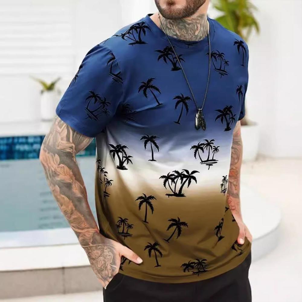 Повседневная повседневная модная футболка для мужчин с графическим 3D-принтом футболки повседневные футболки с коротким рукавом свободная мужская одежда топы лето