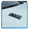 2x Carbon Fiber Look Car Front Bonnet Vent Hood Air Flow Intake Decorative Cover