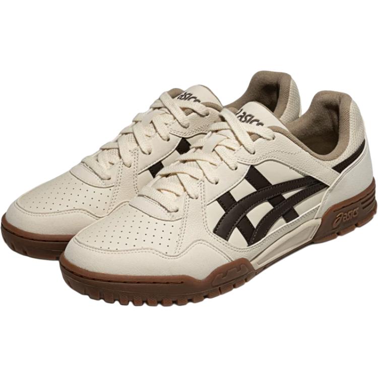 Asics Court Mz 3.0 Удобные Модные Прочные Дышащие Кроссовки с Низким Верхом Кроссовки Унисекс Бежевый Коричневый 1203A870-250