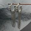 Exaggerated Long Tassel Earrings Vintage Hip-Hop Jewelry Accessories Punk Earrings for Women