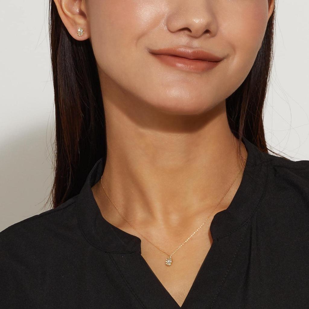 Lala Christie Aquamarine Necklace In 18K Gold Women's 0.2ct (lp56-0025-yg)