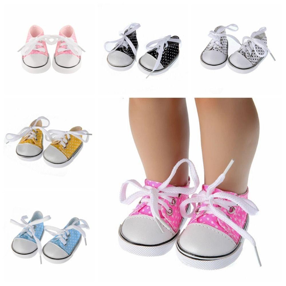 Lace-up BJD Doll Shoes Mini Doll Sneakers Doll Accessories Mini Casual Shoes  Children Toy