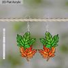 2D Плоские 1 шт. Акриловые серьги в виде кленового листа на осень, Растение, Подвески, Милые осенние украшения, Осенние подарки для женщин, Мамы, Любителей природы, Аксессуары для наряда