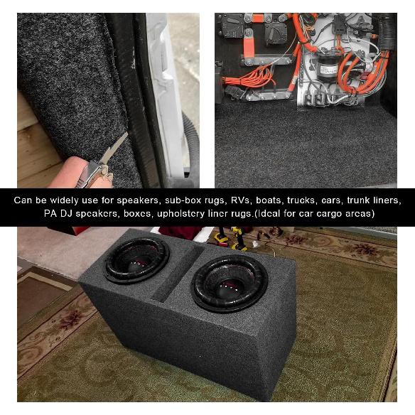 78"x26" Underfelt Carpet for Car, High Grade Felt Fabric Durable Underfelt Car Subwoofer Carpet Liner, Automotive Trunk Liner Felt Roll for Speaker