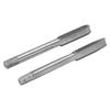 2PcsSet Metric Machine Tap High Speed Steel 3 Straight Flutes Screw Thread Tapping ToolM8x1.25