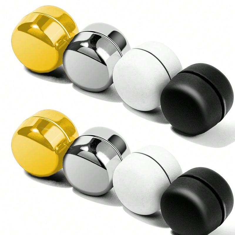 8pcs Hijab Magnetic Pins, Classic Round Shiny Matte Stable Scarf Clips, Colorful Multi-Use Pins For Women Clothing Scarves, Small Scarf Clips