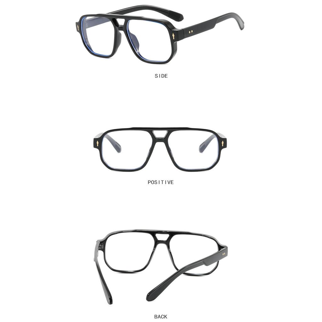 Brand Designer Luxury Big Frame Square Sunglasses Women For Men Vintage Punk Sun Glasses Rivet Popular Outdoor Shades Uv400