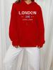 Яркий лондонский принт с капюшоном на шнурке, модные толстовки с карманом-кенгуру, повседневные, с длинным рукавом, мягкий флис, женская одежда унисекс