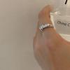 Love Belt Buckle Ring Fashion Cold Wind High Sense Niche Design Sense Opening Trendy Cool Ring Female