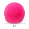 1 шт., пушистый 8 см, шарик из кроличьего меха, брелок для ключей, аксессуары, шляпа с помпоном «сделай сам», одежда, украшение для обуви