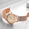 Hannah Martin Wood Grain Walnut Japan Quartz Movement Ladies Watches Luxury Brand Mesh Band Waterproof Women Wrist Watches