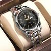 2022 New Fashion Casual Men's Watch Waterproof Luminous Dual Calendar Quartz Steel Strap Watch Automatic Watch with Watch Box
