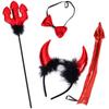 Halloween Haunted House Horror Atmosphere Dress Up Props Blood Gloves Socks Apron Cosplay Devil Suit