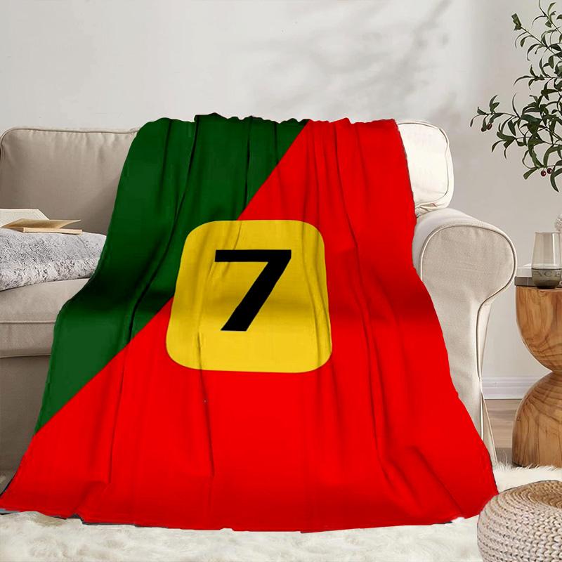 Ronaldo's Number Seven Portable Blanket/Soft Blanket Bedding Blanket Suitable for Travel Camping Living Rooms Offices Sofas Fan Gifts