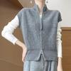 Women's Cashmere Cardigan Qinghe Cashmere 30% Cashmere 70% Wool Autumn and Winter Cashmere Cardigan Soft and Warm
