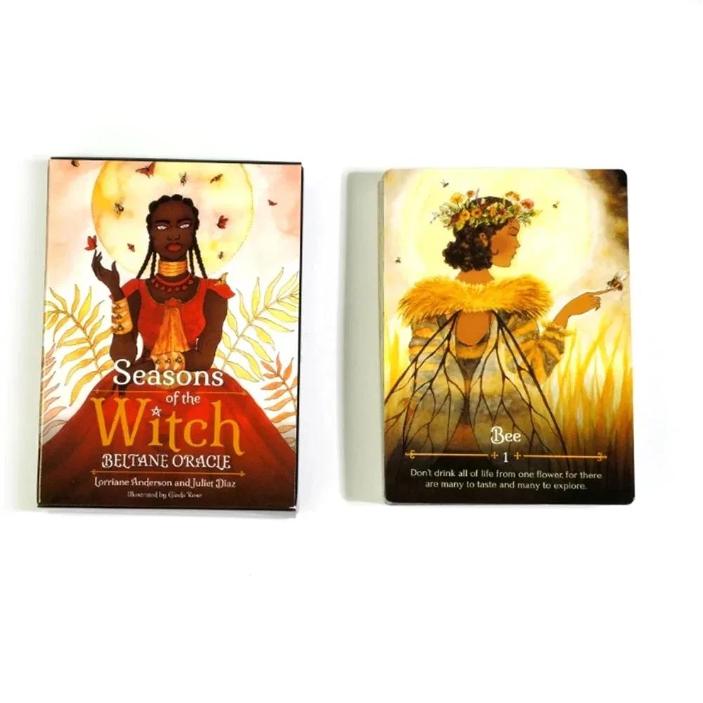 Времена года Ведьмы Имболк Оракул Карты A 44 Английские Видения Гадания Издание Колода Борад Игры Таро для Групповой Игры