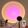 2023 Mini RGB Sunset Projector Lamp: LED Night Light for Bedroom Ambiance, Rainbow & Decorative Lighting