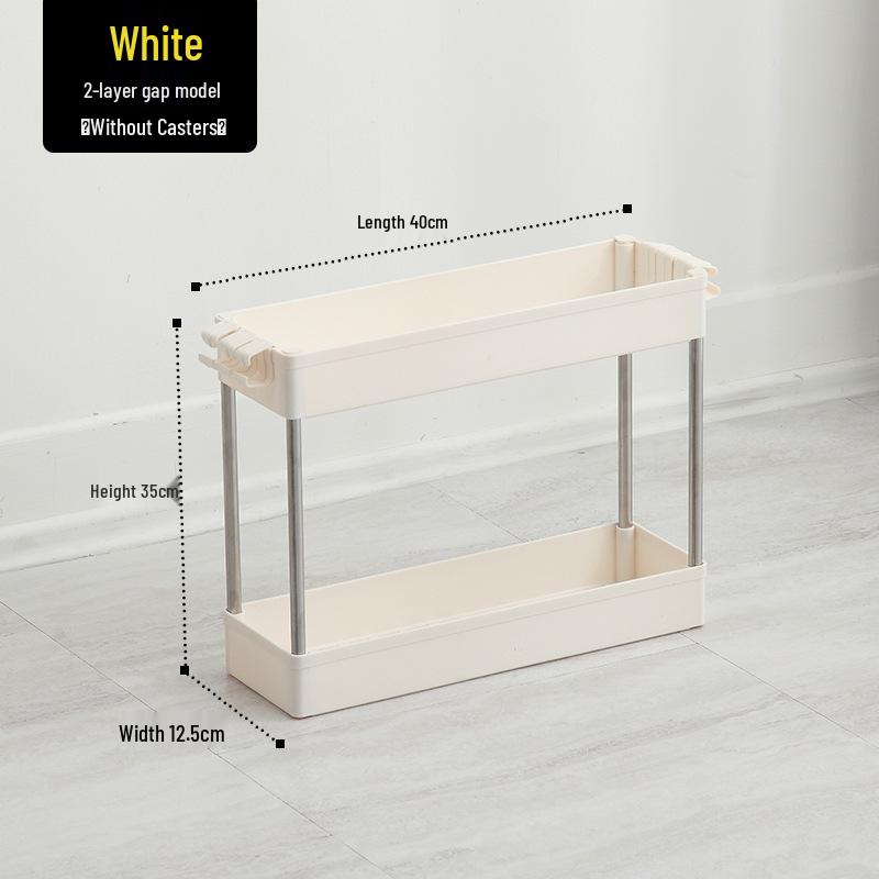 Многоярусная напольная тележка-полка для хранения для ванной и кухни