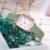 Women Quartz Watch Square Dial Faux Leather Strap Ladies Casual Business Formal Dress Wristwatch Fashion Jewelry Accessory Birthday Gift