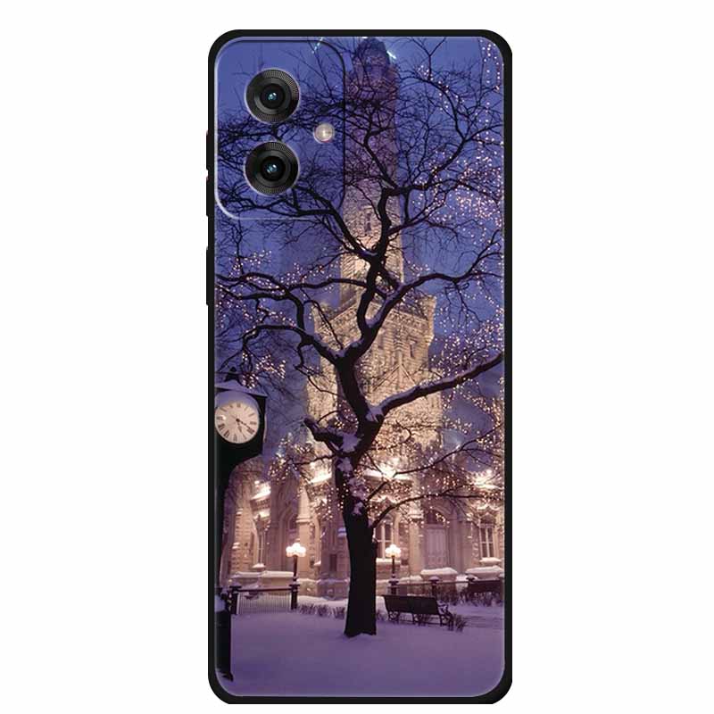 Для Motorola Moto G55 5G Чехол Роскошный ТПУ Мягкий Силикон Задняя Крышка Чехлы для Телефона для MotoG55 Защитный Ударопрочный Цветные Fundas