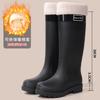 Goodlooking rain shoes women's fashion out short rain boots thicksoled nonslip waterproof shoes