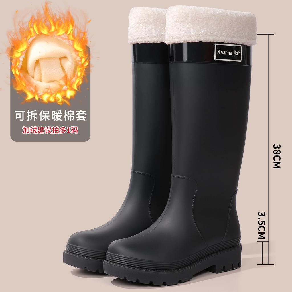 Goodlooking rain shoes women's fashion out short rain boots thicksoled nonslip waterproof shoes