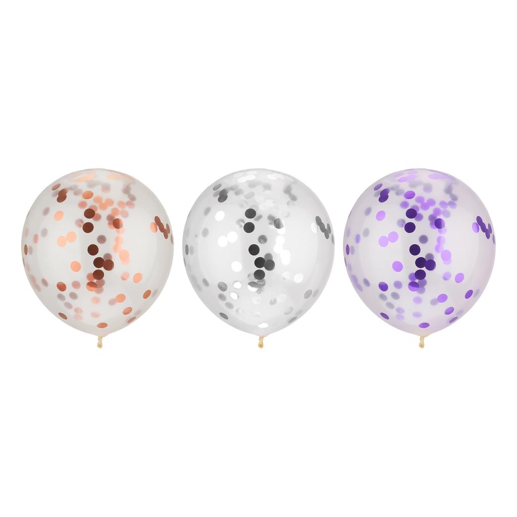 1 шт. Набор 12 дюймов розовый латекс для дня рождения прозрачные шары конфетти прозрачные шары конфетти шары