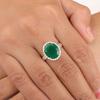 Green Onyx Gemstone 925 Sterling Silver Boho Jewelry Artisan Ring For Women Gift RR-28-15