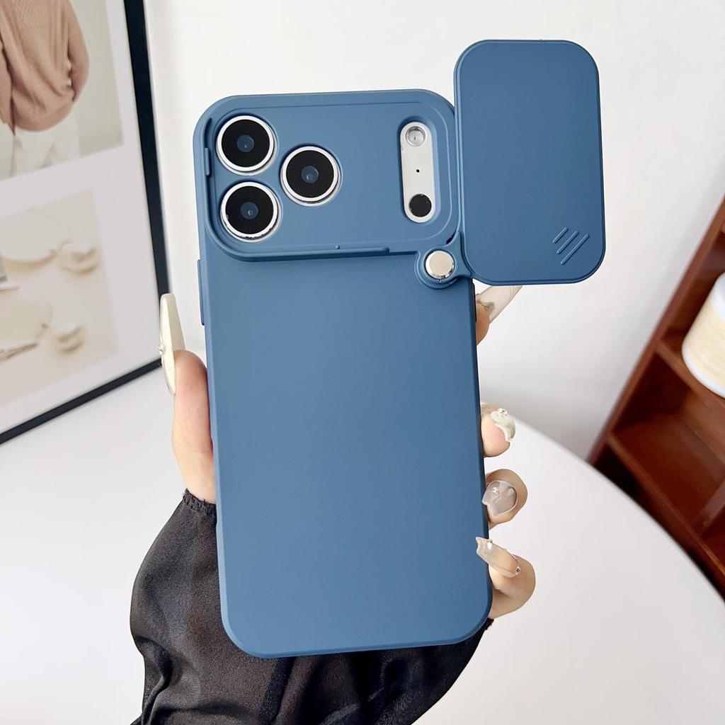 Совместим с iPhone 17 Pro Max: Вращающийся защитный чехол с выдвижным окном, мягкий дизайн с полной защитой.