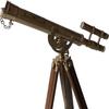 Floor Standing Brass Telescope Navy Adjustable Vintage Home Decor