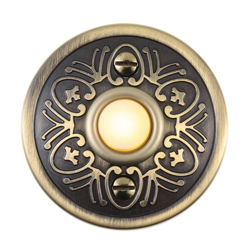 Metal Metal Door Bell LED Lighted Door Bell Heavy Duty Doorbell Push Button  Garage