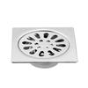 12x12cm Floor Drain Stainless Steel Square Bathroom Waste Gate Shower Drainer Floor Drain