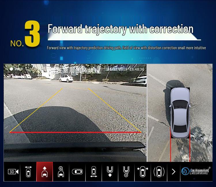 Панорамная система отображения экрана автомобиля 360° Совместима с различными моделями
