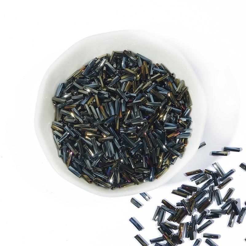 300 шт. 2x6 мм спиральные трубчатые бусины, аксессуары для одежды, изготовление платьев, сделай сам, спиральные стеклянные бусины для изготовления ювелирных изделий, браслетов, стекляруса, крутые трубчатые бусины