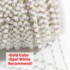 1Meter Colorful Glass Ball Beaded Chain Crystal Beads Necklace Body Chain Accessories for Jewelry Making Components DIY Supplies