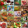 5D DIY Diamond Painting Fruit and Wine Diamond Mosaic Diamond Embroidery Full Set Cross Stitch Kits Home Decor Gifts