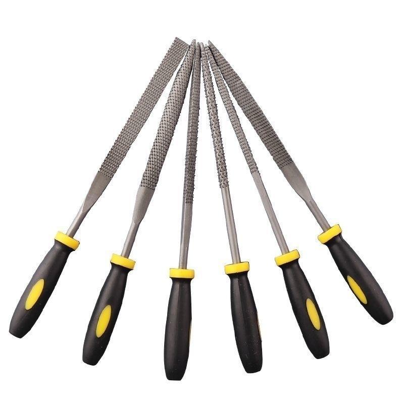 6 шт. 140 мм мини-напильник для металла, рашпиль, игла, инструменты для резьбы по дереву, стальной рашпиль, ручной напильник для деревообработки