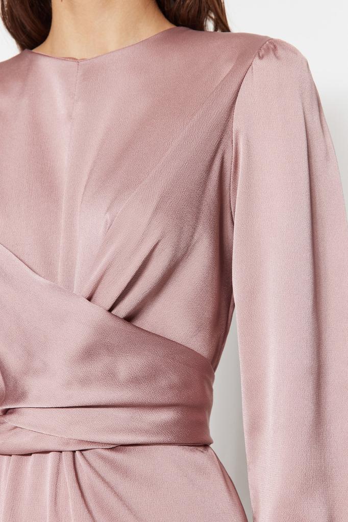 Женская мода новое вечернее платье в стиле хиджаб цвета экрю двубортное детальное свадебное длинное вечернее платье для особого дня