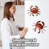 Имитация краба, магнит на холодильник, подвижные соединения, реалистичный домашний офис, кухонный шкафчик, холодильник, магнитный 3D-краб, украшение, орнамент
